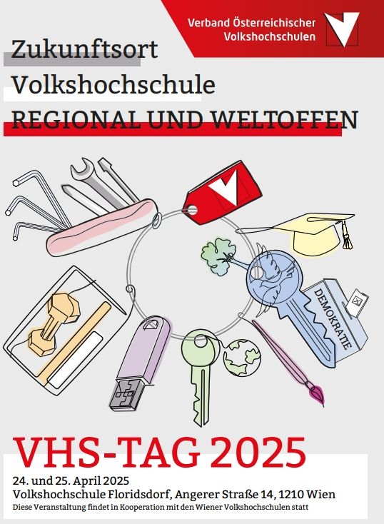 Flyer zum VHS-Tag 2025 mit einem 