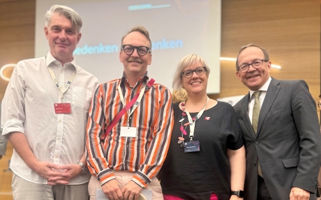 NR Präsident Haubner mit Barbara Brunmair, Nikolaus Ecker und John Evers
