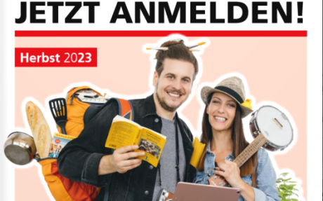 Screenshot: Das neue Kursprogramm der VHS Steiermark