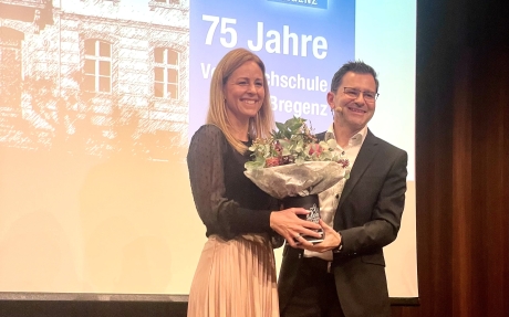Michael Grabher bei 75 Jahre VHS Bregenz 