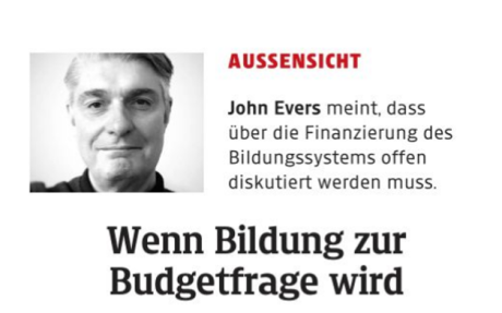 Wenn Bildung zur Budgetfrage wird - Screenshot