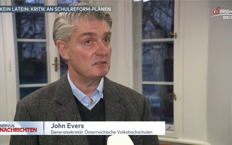 John Evers in den ServusTV-Nachrichten